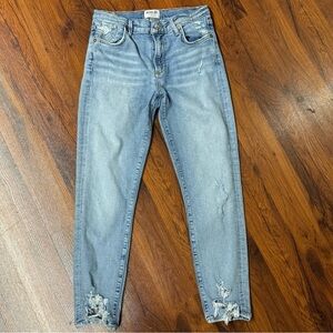 AGOLDE Sophie Cropped Skinny Jeans Light Wash Size 27
